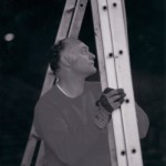 Holding the ladder